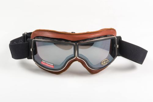Brýle Baruffaldi JTT retro moto brýle - hnědé