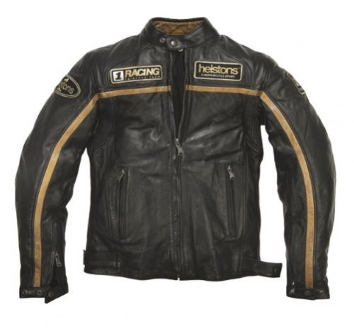 Kožená bunda Helstons Daytona - černá (498)